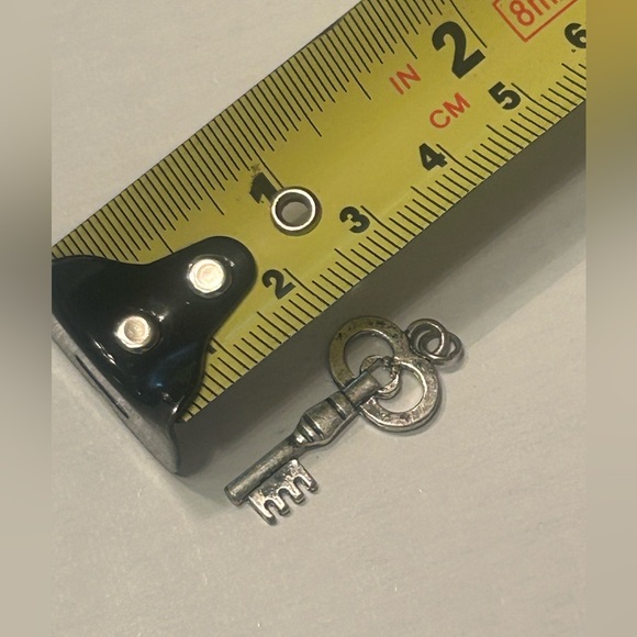 Small Silver Key Charm - Picture 6 of 6
